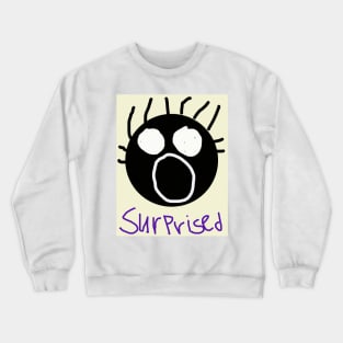 Surprised Baby Face Crewneck Sweatshirt